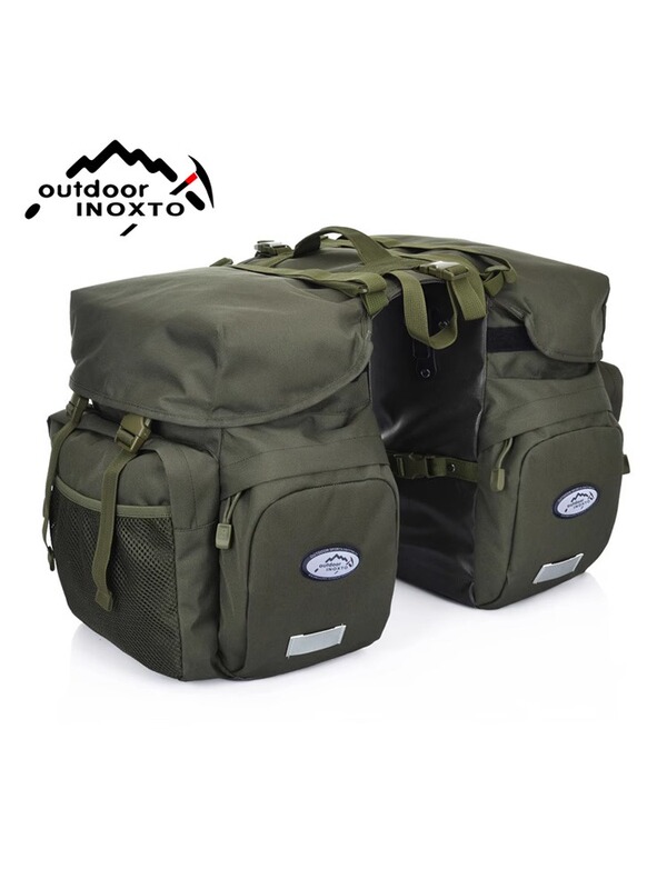 Mountain Bike Rear Rack Bag Waterproof Bicycle Pannier Bag for Long-Distance Cycling on the Sichuan-Tibet Route, Large Capacity Pannier Bag Mountain Bike Rear Rack Bag Waterproof Bicycle Pannier Bag for Long-Distance Cycling on the Sichuan-Tibet Route, Large Capacity Pannier Bag