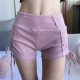 Gege Home Summer Peach Hip Fitness Đai chống sáng Sexy Phòng tập thể dục Thể thao Yoga Quần short khiêu vũ - Quần short