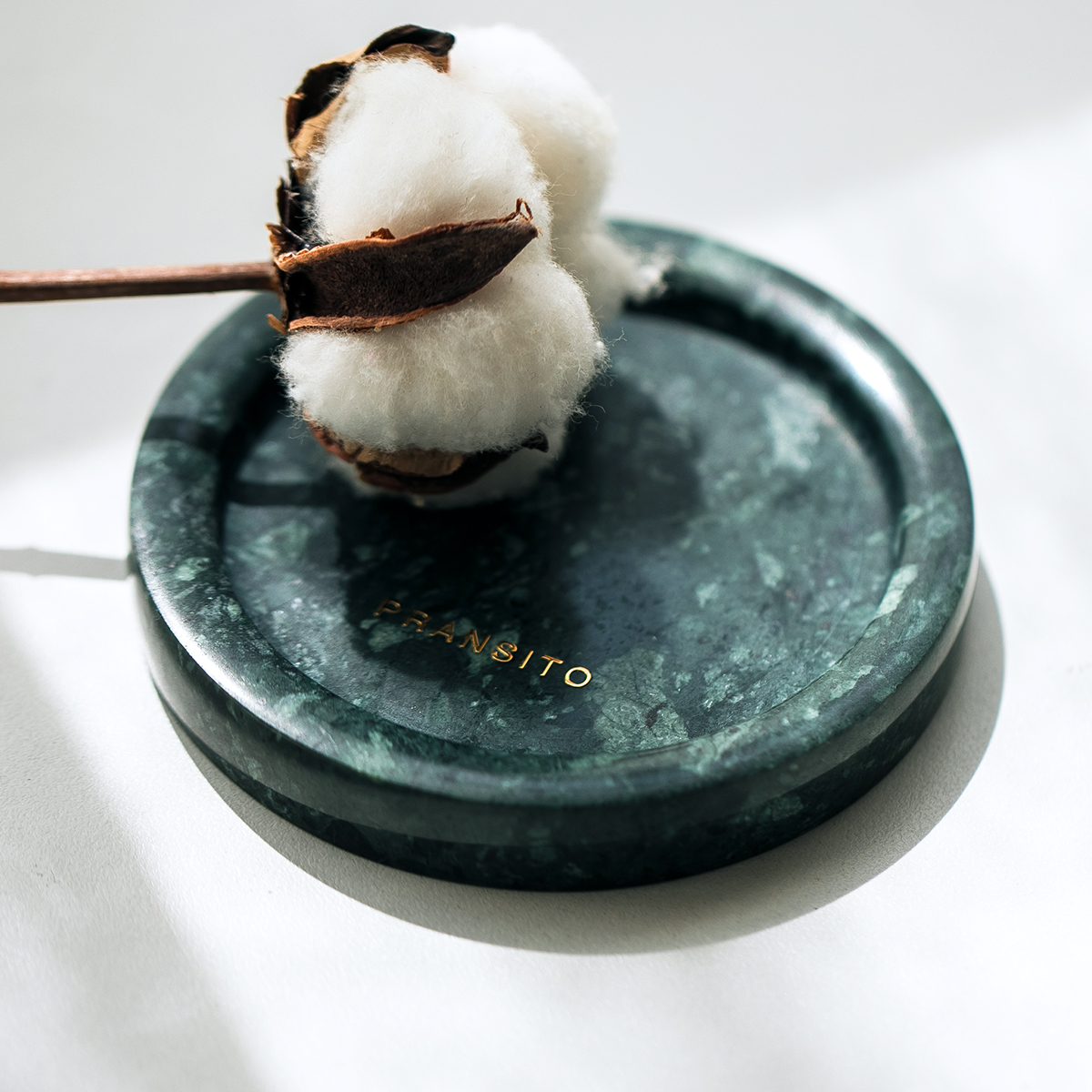 Yuan Ferry Time Away Marble Nursery Tray Round Cosmetics Desk Face Show Rack Bedroom Bathroom with Western Dining Room