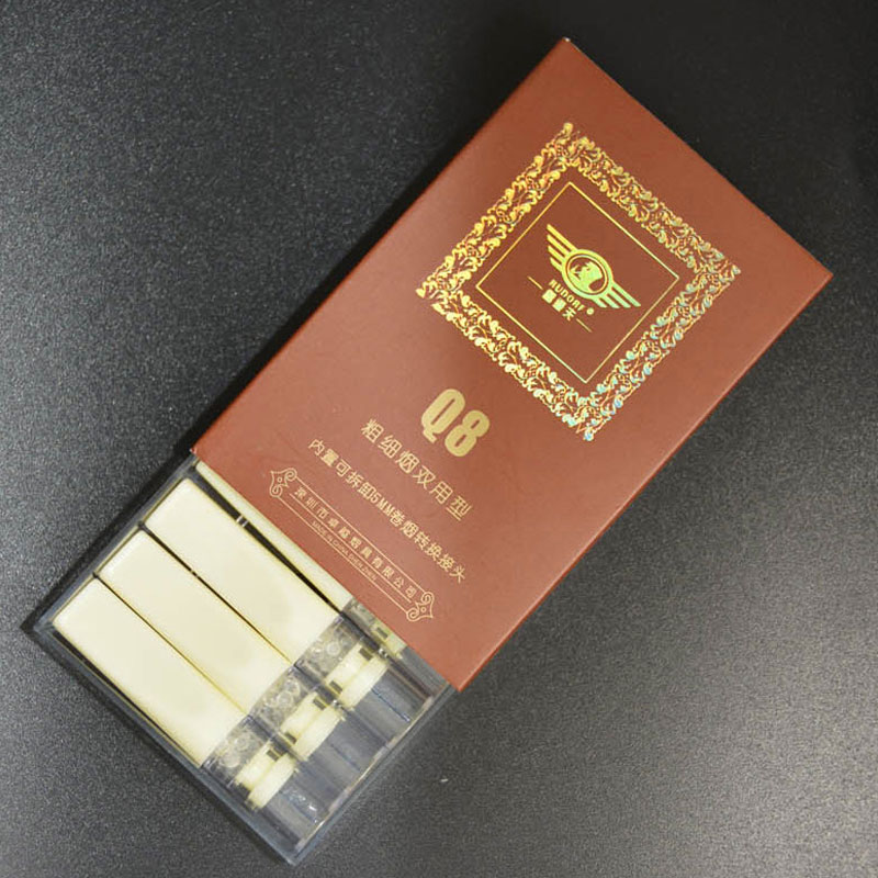 鲁道夫烟嘴过滤器一次性抛弃型三重活性炭过滤嘴女士香菸细烟烟具