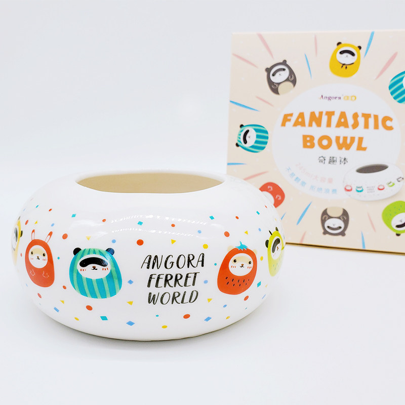 * Ceramic Chic Bowl * Anti-Pickle Grain Waste Angolu Pet Minke Ferrets Angru Horse Snow Pediatrics mink General-Taobao