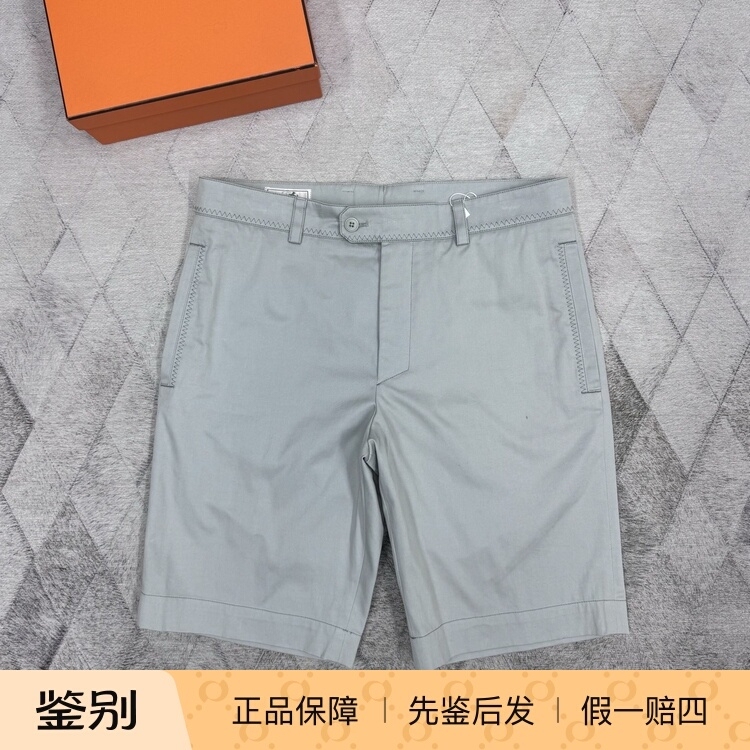 Hermes Men's Casual Shorts, Thin Casual Pants, Fashionable and Versatile, Light Luxury Business Casual