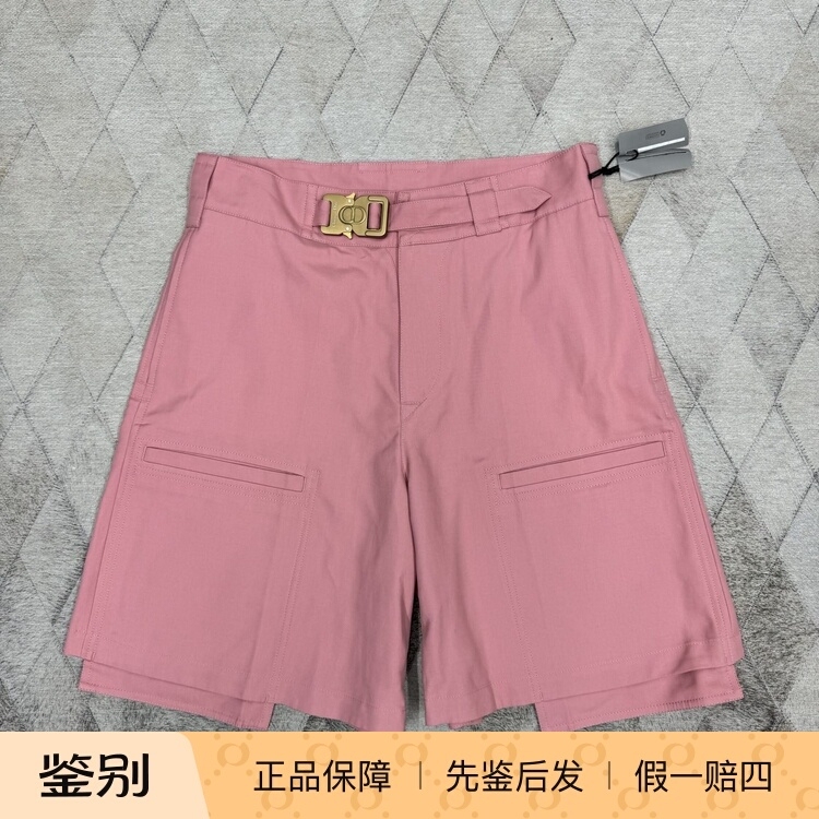 Dior Spring/Summer Cd Buckle Work Shorts in High-End Colors, High-Waisted, Slimming, Versatile, Commuting, Casual Shorts