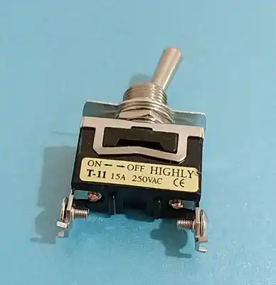 Taiwan imported sea button switch T-11BS 2 feet 2 gears shaking head rocker ping pong switch drilling 12mm