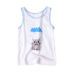 Boy trở ngại vest mùa hè cotton thoáng khí trắng bé đầu 