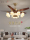 New Chinese-Style Chandelier Living Room Lamp Fan Lamp All-Copper Solid Wood Villa Duplex Hall Main Lamp Dining Room Fan Lamp 2026