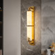 High-End All-Copper Jade Wall Lamp with Solid Wood in New Chinese Style for Living Room Background Wall, Villa Bedroom, Bedside, Hallway, and Entrance Wall Lamp