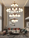 New Chinese-Style Living Room Chandelier, All-Copper and Solid Wood, Chinese-Style Dining Room, High-End Villa, High-Ceiling Lobby Main Light, 2025 New Model