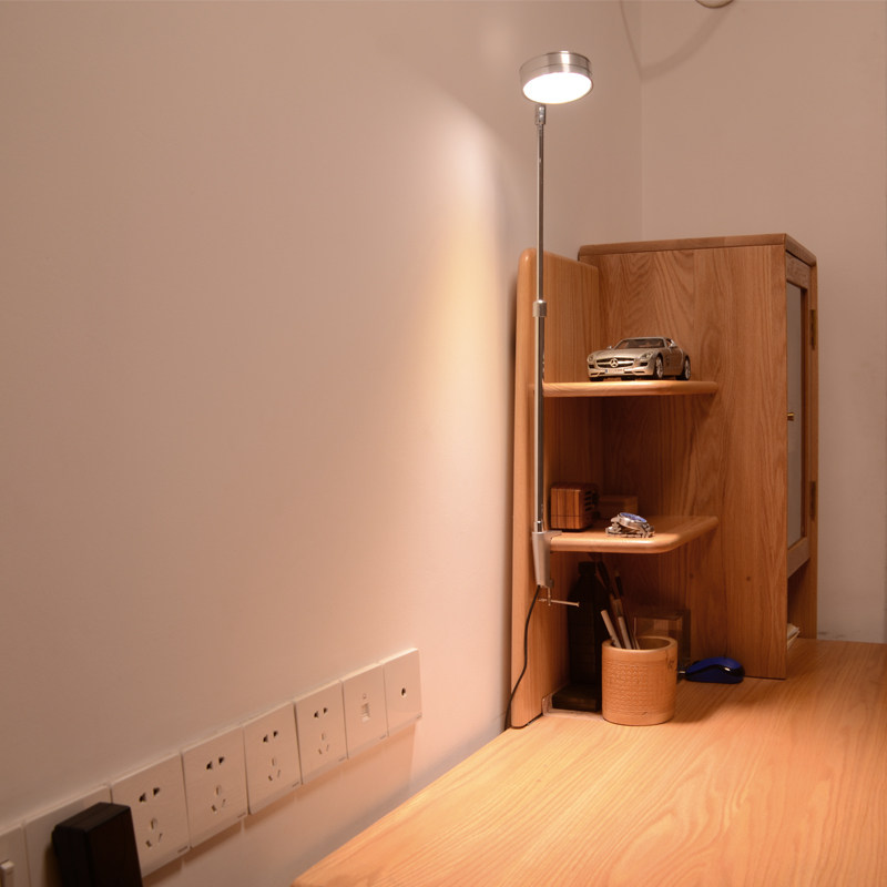 Long pole clip spotlight LED ultra-thin telescopic long arm clothing shop Shops Exhibition Free of wiring Free Punch spotlights