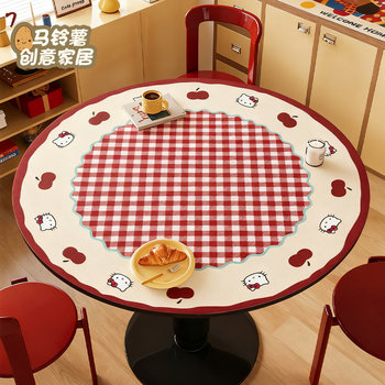 Apple kitty oil-proof and waterproof no-wash table mat Apple kitty oil-proof and waterproof no-wash table mat