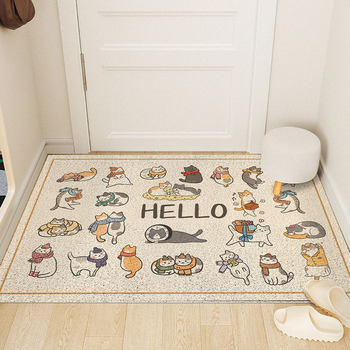 The wire loop floor mat can be cut to be stain-resistant and wear-resistant