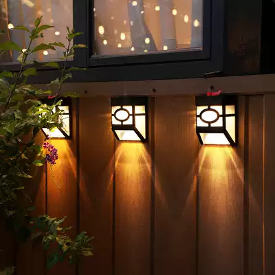 Solar stigma wall lamp outdoor garden lamp home yard wall waterproof LED lamp balcony garden decoration lamp