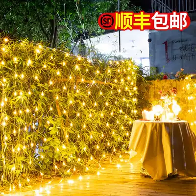 Net lights, fishing net lights, lantern lights, flashing lights, string lights, starry outdoor waterproof string lights, Garden decoration, balcony tree lights, decoration