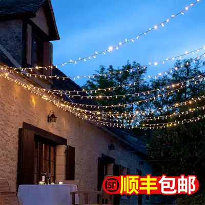 Lantern flashing light string starry colorful color LED light string outdoor waterproof courtyard layout atmosphere decorative light
