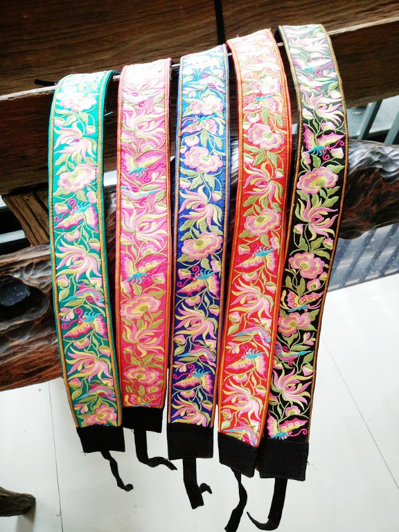 Ethnic wind embroidery embroidered satin finish with delicate belt cloth art embroidered belt personality female waist accessories accessories