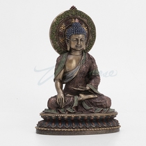 Veroni Buddhist crafts Shakyamuni sitting method phase resin Buddha statue craft ornaments b6632