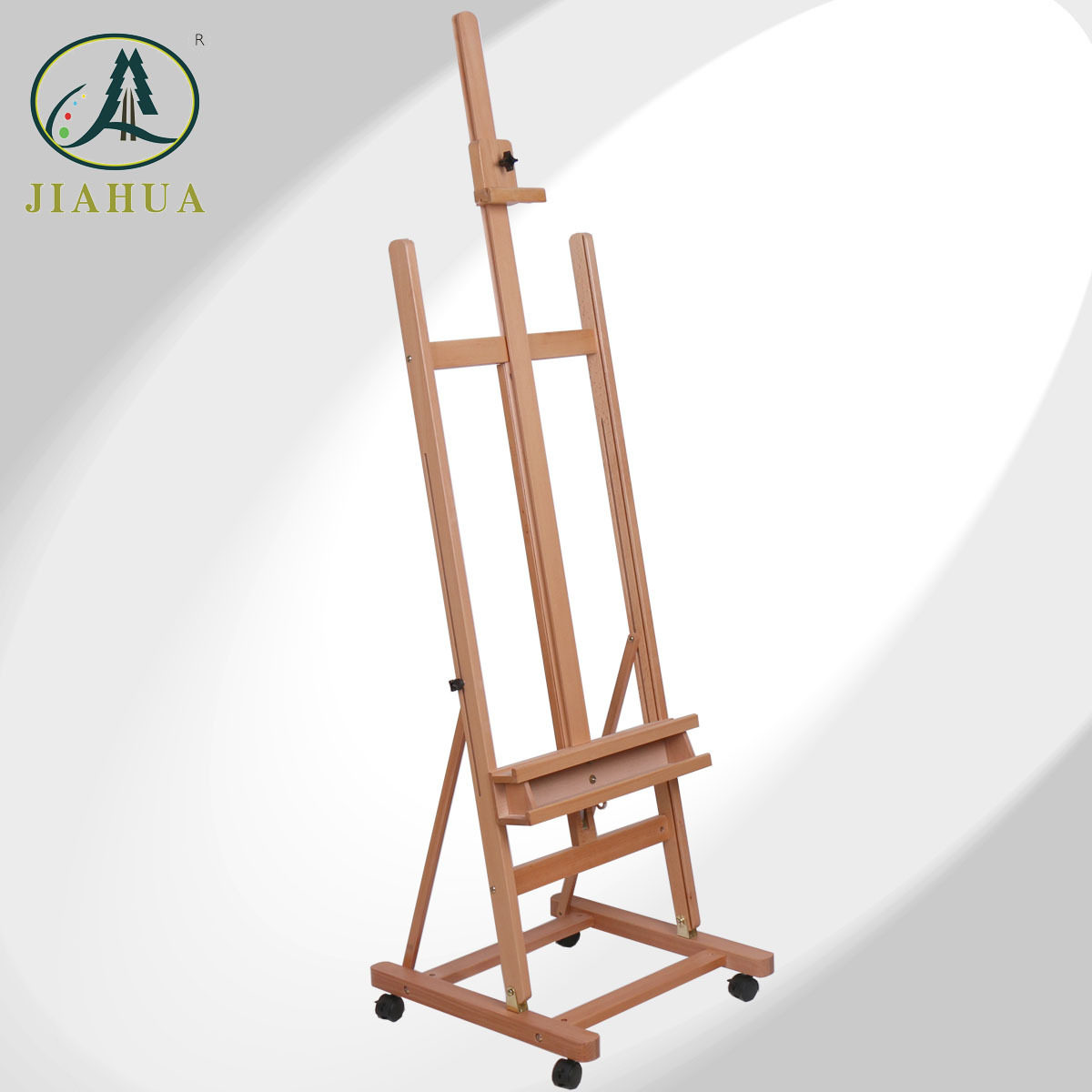Artboard easel wooden solid wooden exhibition frame can be lifted and folded multifunctional ground large studio dedicated easel