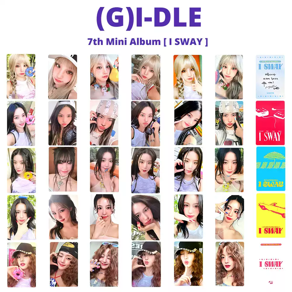 G I DLE女娃新回归专卡I SWAY 7th mini Album特典卡gidle