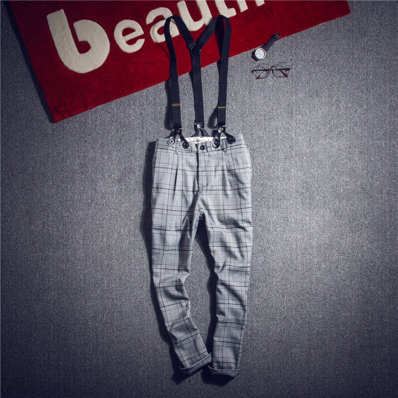 Spring and autumn swarm Inlenty pants Harun pants Youth Korean version trendy in casual Western pants cuddling bag pants men's small feet