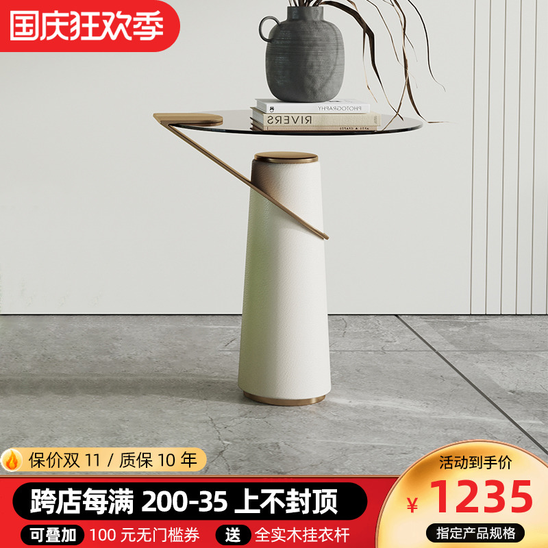 Sofa side table light luxury new creative simple small coffee table table bedside cabinet small round table removable tea rack
