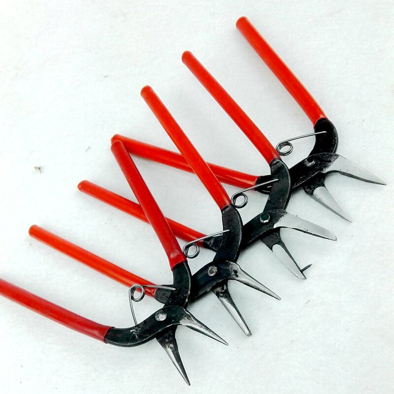 DIY jewelry handmade pliers Korea toothless needle-nose pliers flat-mouthed pliers hand hanging ring open ring pliers