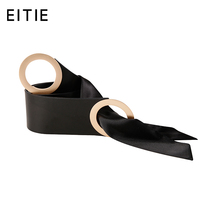 EITIE minimalist black ladies belt