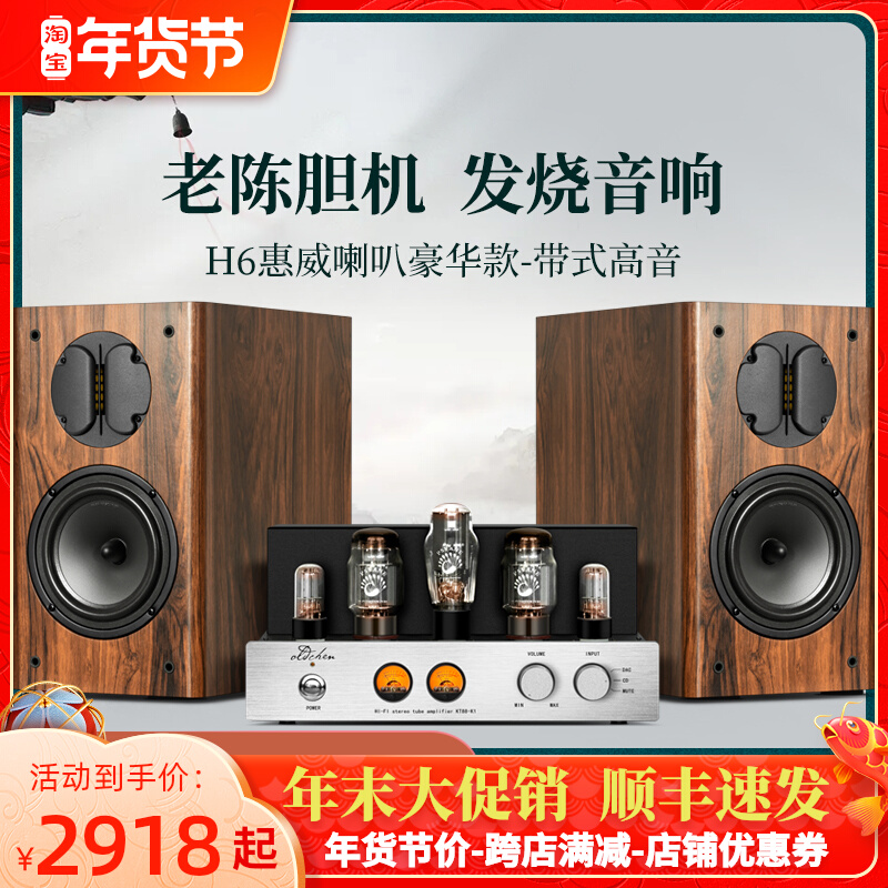 Gallbladder machine audio fever combination Lao Chen gallbladder machine kt88 hivi speaker fever hifi bookshelf speaker set DIY