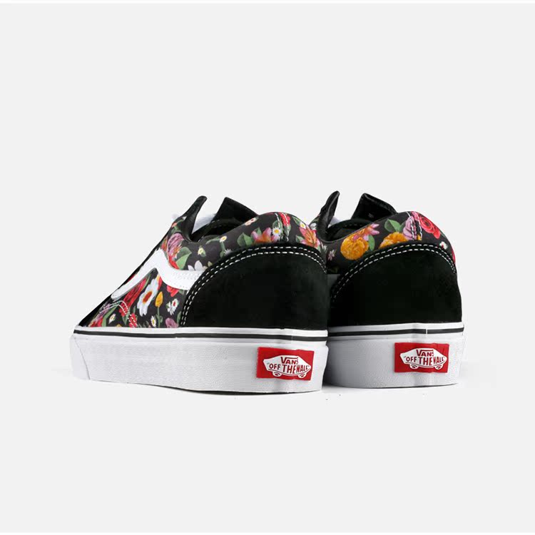 Vans / Fans OLD SKOOL Giày skate cắt thấp màu đen và trắng cổ điển Những người yêu giày VN000D3HY28 giày tập thể dục