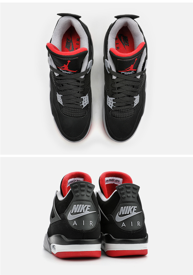 Air Jordan 4 "Cool Grey" Chuột xám AJ4 Giày bóng rổ da lộn màu xám lạnh 308497-007 - Giày bóng rổ shop giày thể thao