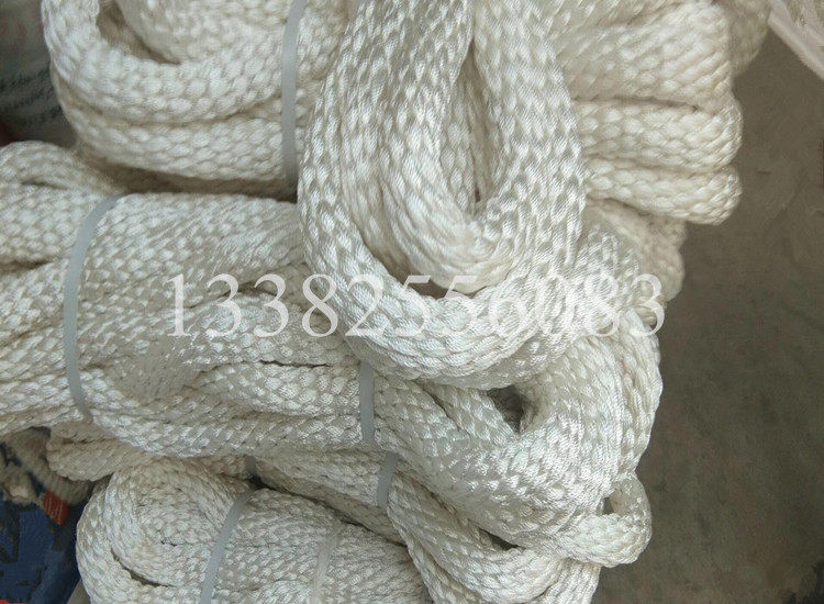 Nylon sling Two ends buckle lifting sling trailer hoisting rope 4 5 8 10 ton white round sling