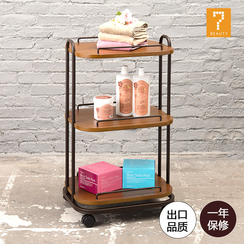 Beauty Cart Cart Wooden Beauty Salon Special High-end Multi-functional Trolley Placement Beauty Trolley 29135.