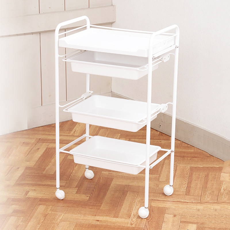 Stainless steel trolley shelf Beauty instrument cart cart Beauty salon cart cart 28347 
