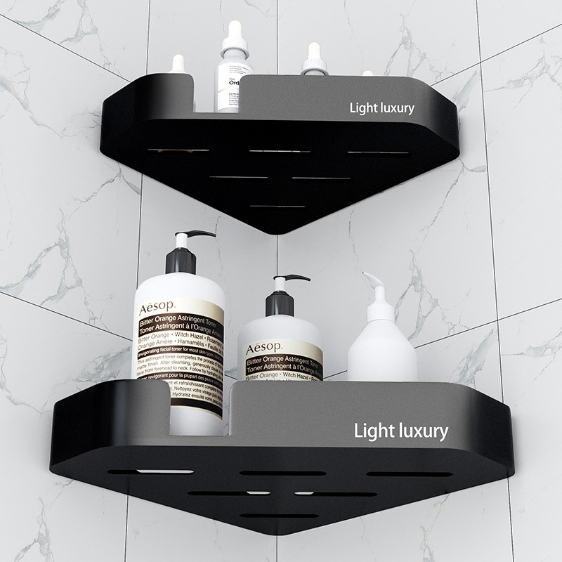 Bathroom shelf toilet free punch toilet bathroom washroom wall wall hanging storage rack bathroom triangle