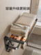 Black Bathroom Wall-Mounted Towel Rack, No-Drill Installation, Bathroom Toilet Storage Rack, Towel Rack, Washroom