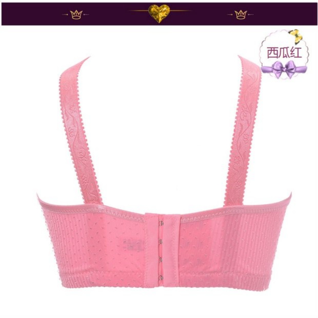 Người trung niên XL khóa bốn hàng tụ tập không có vòng thép áo ngực Đồ lót trung niên nữ áo ngực cotton mỏng áo dán ngực