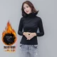 Quần lót nữ dày cộng với nhung nửa cao cổ áo size lớn mùa đông mặc áo sơ mi mỏng cổ áo hoang dã quần áo mùa thu quần giữ nhiệt