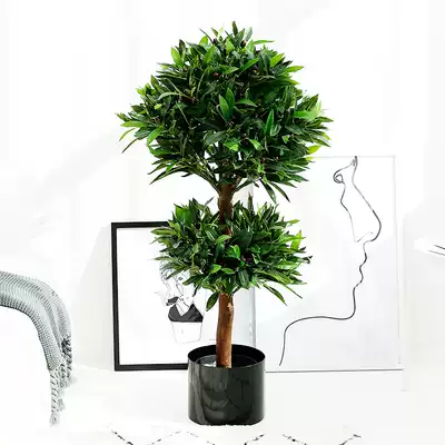 Simulation olive tree floor-to-ceiling potted office living room window clothing store indoor large home decoration decoration