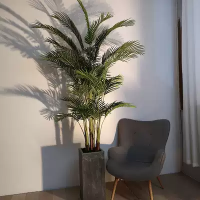 Simulation plant potted decoration Living room entrance large traveler banana scattered tail sunflower Nordic style floor-to-ceiling decoration green plants