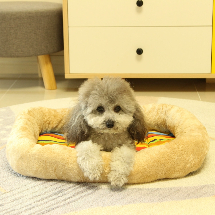 Shu nhung pet tổ mat Teddy puppy mat chó ngủ mat hơn Xiongfa xô tổ mat mùa thu và mùa đông mèo xả rác kennel - Cat / Dog hàng ngày Neccessities