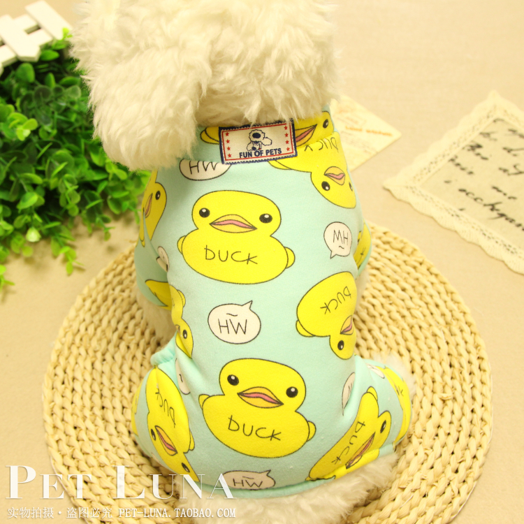 Quần áo lông chó in bốn chân quần áo thú cưng quần áo mùa thu và mùa đông hơn gấu Teddy quần áo chó con quần áo mùa thu trang phục chó - Quần áo & phụ kiện thú cưng áo cho chó giá rẻ