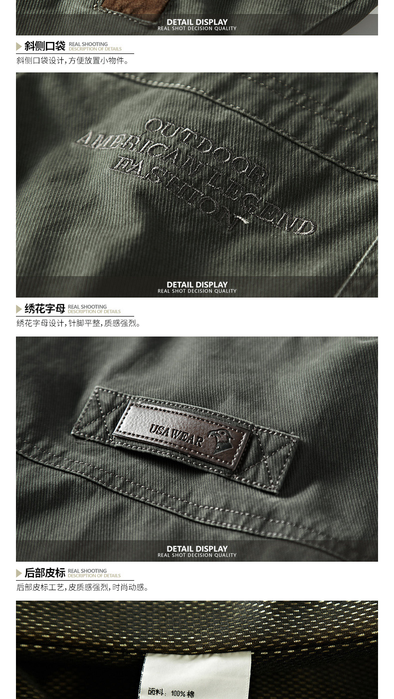 Blouson homme NIANJEEP    manches longues en Coton - Ref 3116119 Image 19