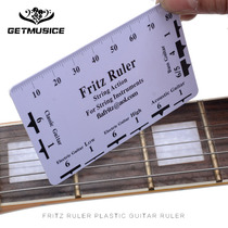 Guitar measuring card chord height measuring ruler guitar bass neck adjustment gauge string height data measuring caliper