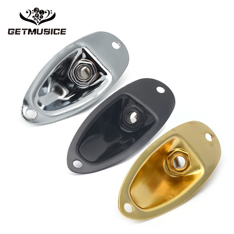 Musical Instrument Guitar Accessories Premium Electric Guitar Shipshape Jack Seat Electric Guitar Audio Output Jack Black Gold Chrome