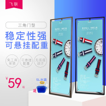 Iron door type display stand 80x180 easy roll up windproof display stand design and production poster stand Advertising stand Door-shaped display stand