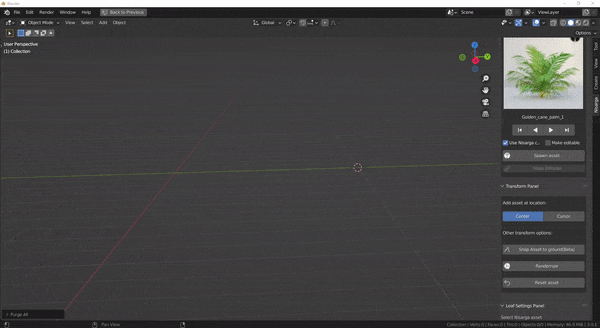 Blender花草树木盆栽藤蔓植物生成器资产预设插件 Nisarga Ultimate V4Blender插件、Blender预设
