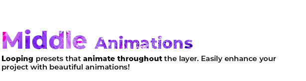 中文汉化AE脚本|2000种图层缓入缓出持续运动出入动画预设 MegaMotion Animation Motion Presets