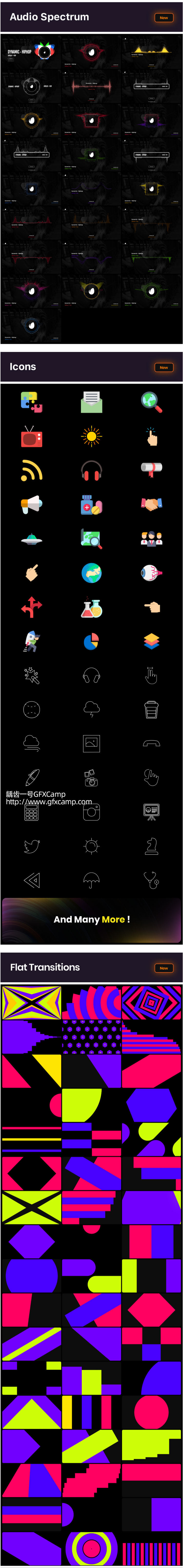 AE脚本-4500+文字标题排版信息数据字幕图标背景转场竖屏社交网络包装动画元素包V5 破解版