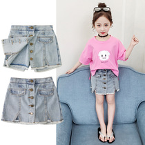 Girls Summer Clothes 5 Little Girls 6 Summer 7 Short Sleeve T-shirt 8 Denim Shorts 9 Tops 10 Culottes 12 years old summer Clothes