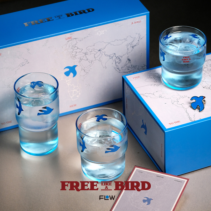 Flow Free Flying Bird Forever Free Gift Box·Gift for Birthday, Graduation, Resignation, Practical and Beautiful Cup