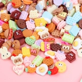 Маленькая игра с едой ручной работы, кремовый мобильный телефон, маленький защитный чехол, заколка для волос для маникюра, «сделай сам»